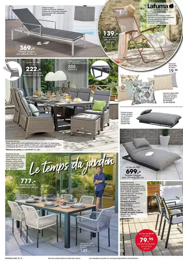 ACTION ANNIVERSAIRE MÖBEL MARTIN du 5 mars au 18 mars 2025 - Catalogue page 12