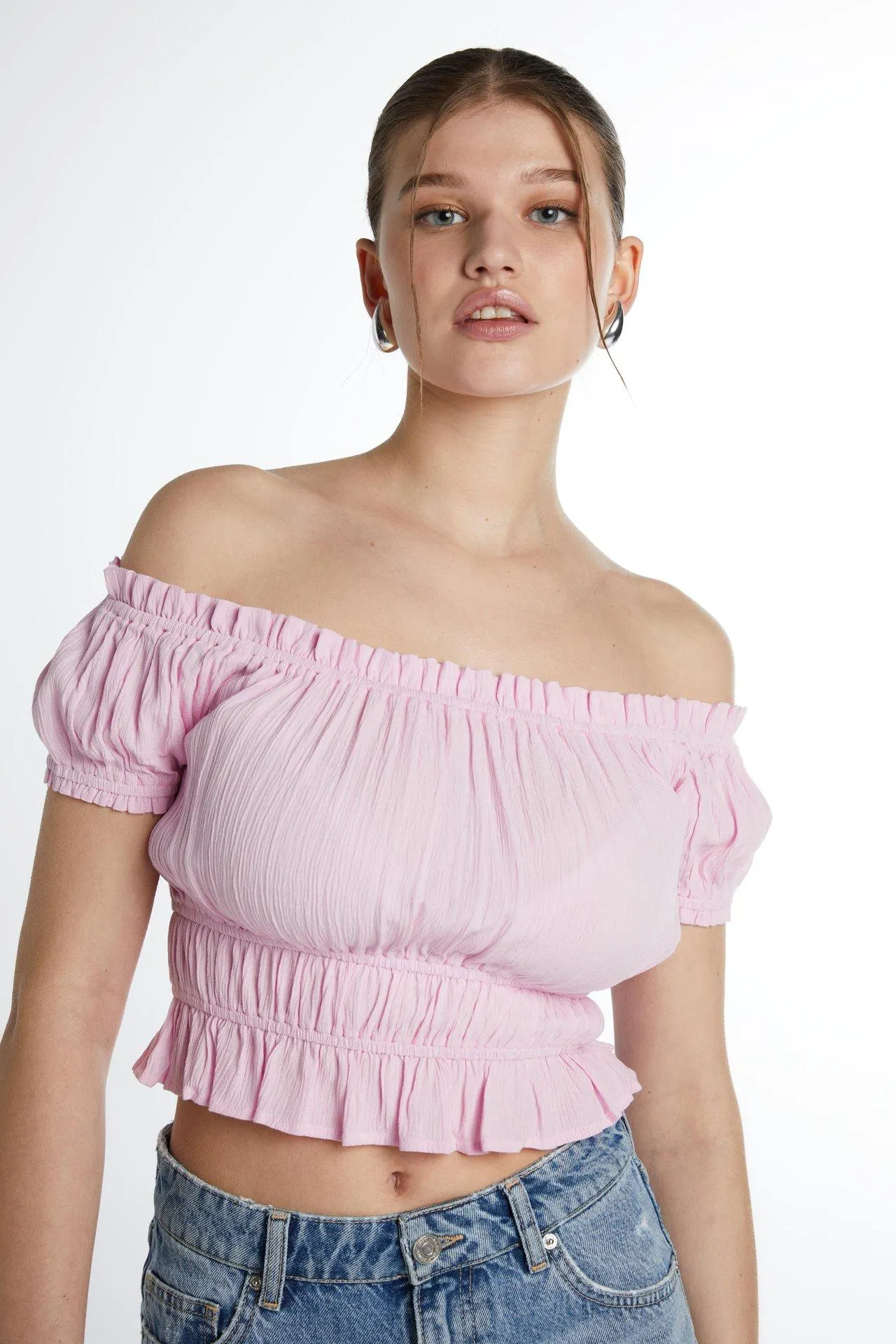 Blouse épaule libre