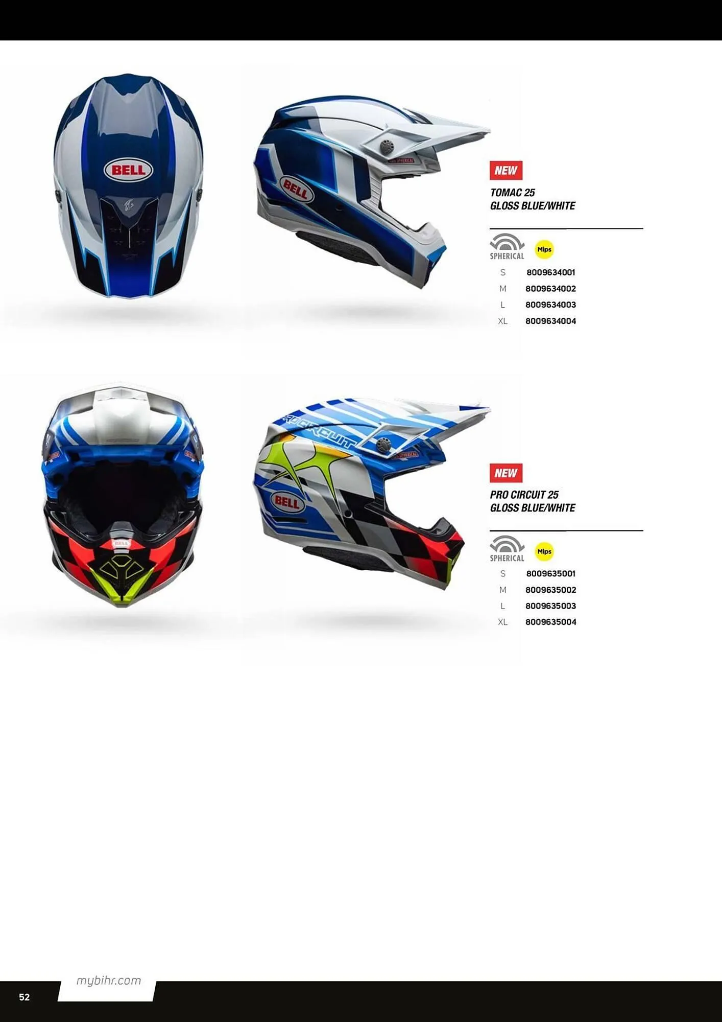 Catalogue Bihr du 27 mars au 31 décembre 2025 - Catalogue page 52