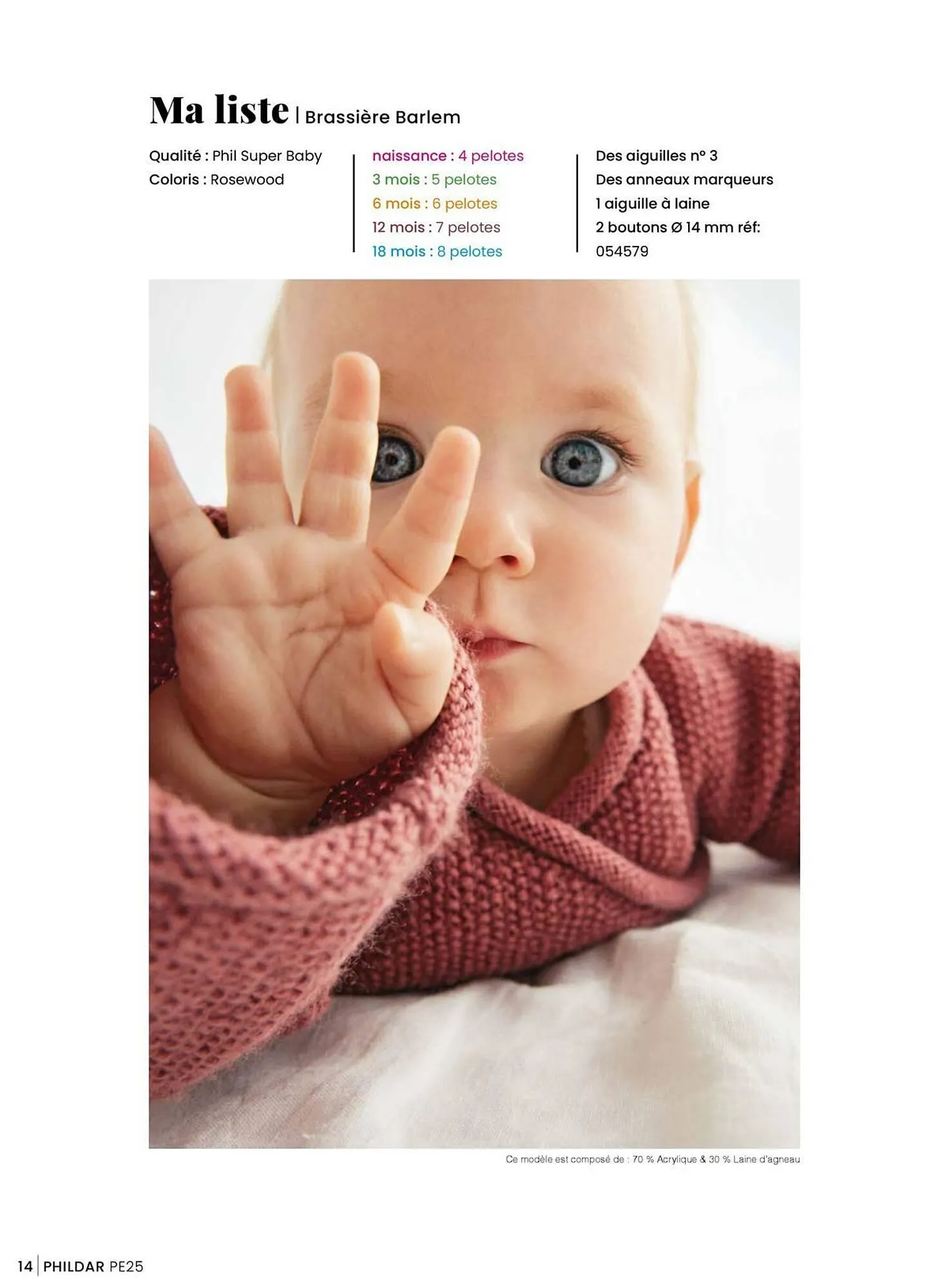 Catalogue Phildar du 15 janvier au 31 août 2025 - Catalogue page 14