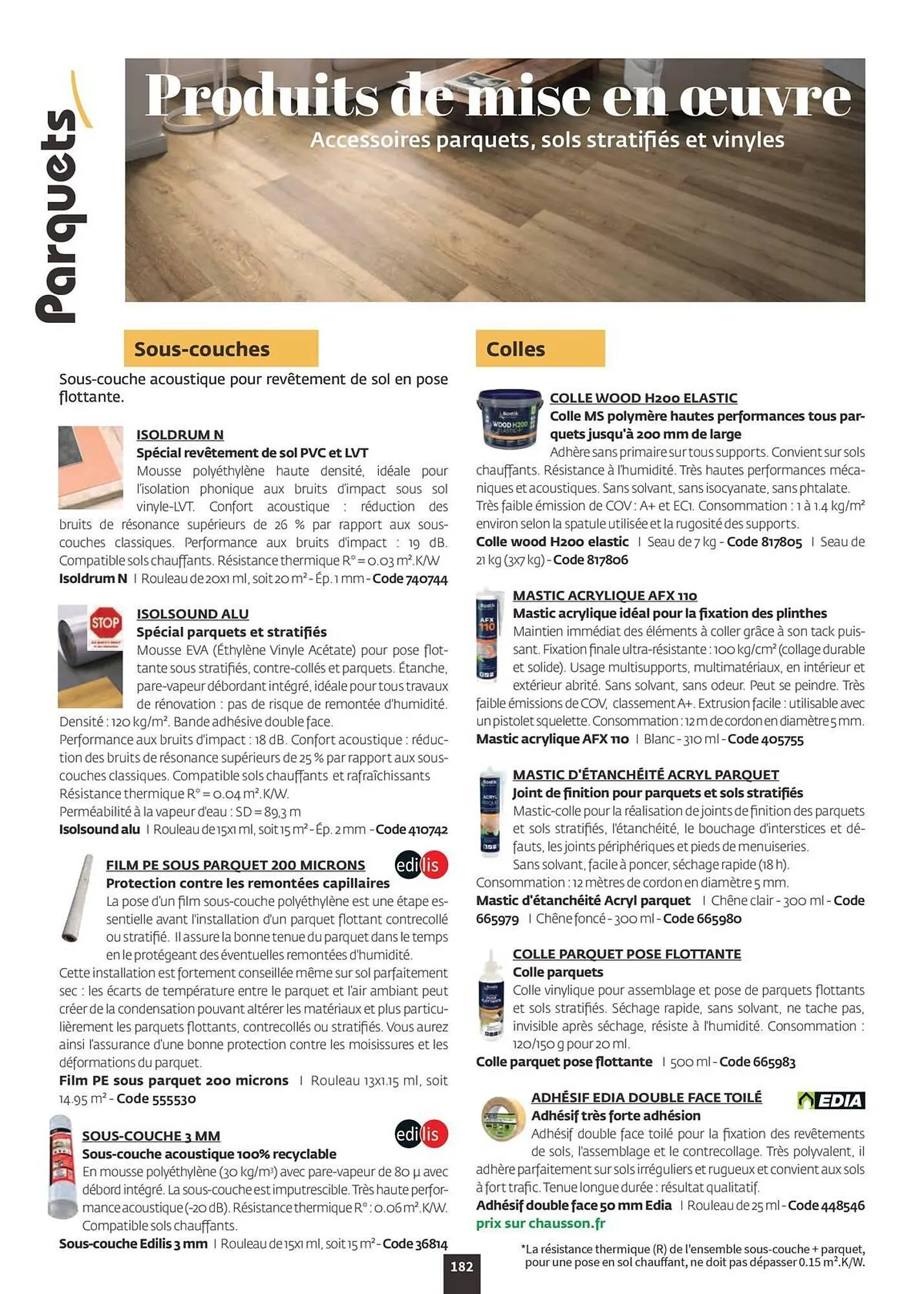 Catalogue Chausson Matériaux du 12 septembre au 31 décembre 2026 - Catalogue page 184