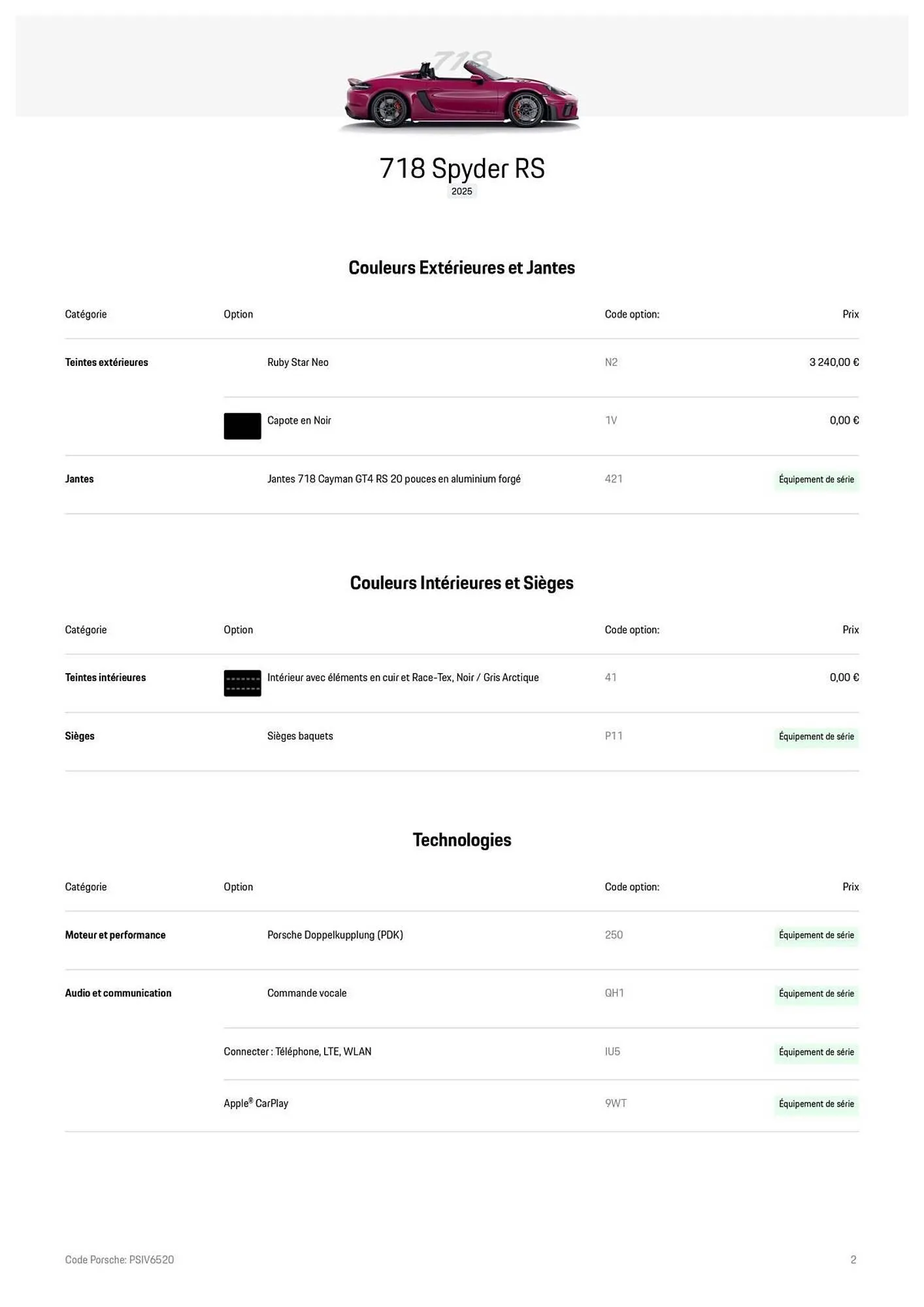 Catalogue Porsche du 11 septembre au 31 janvier 2026 - Catalogue page 2