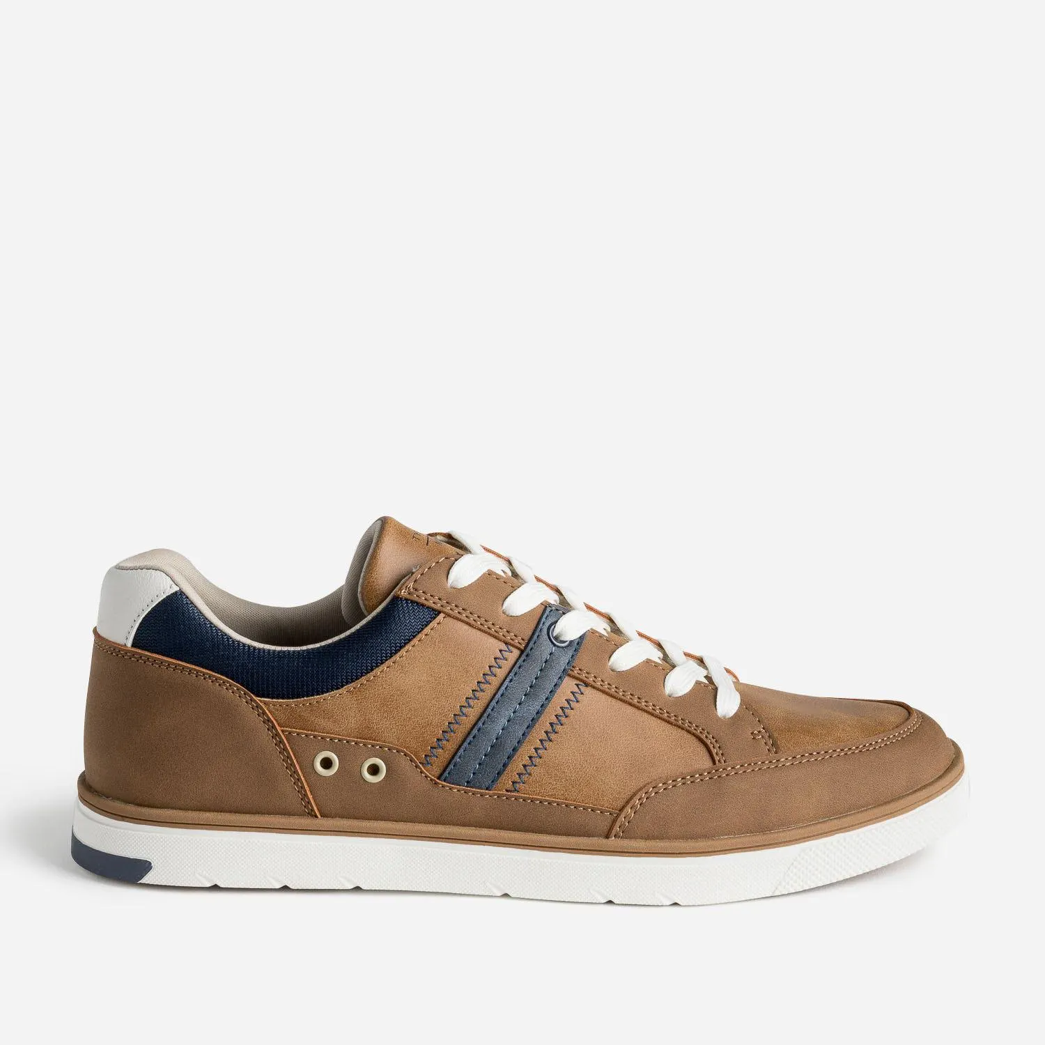 Tennis camel et bleu marine