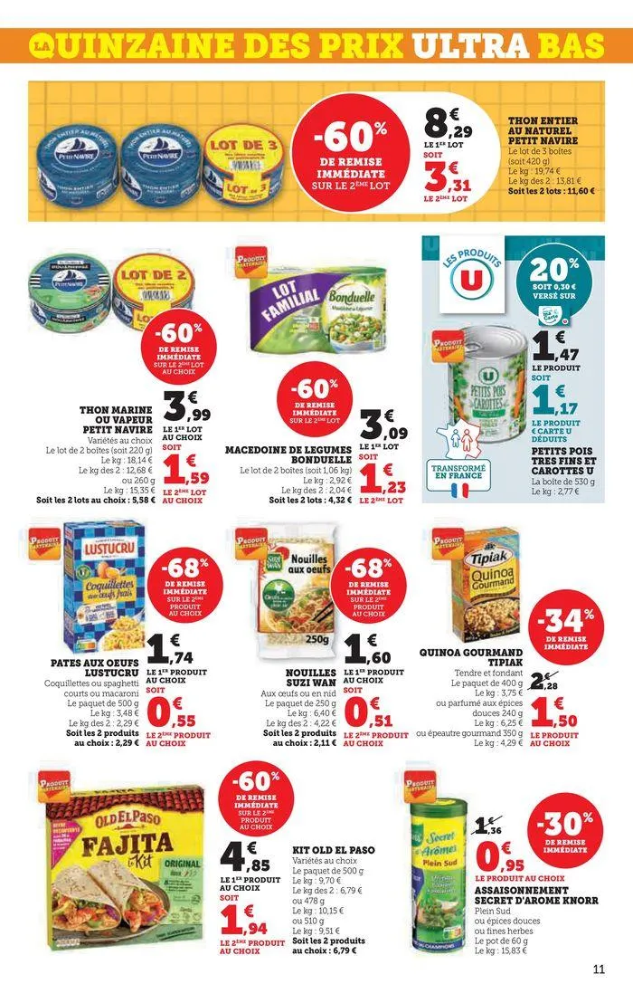 Catalogue SUPER U du 20 août au 1 septembre 2024 - Catalogue page 11