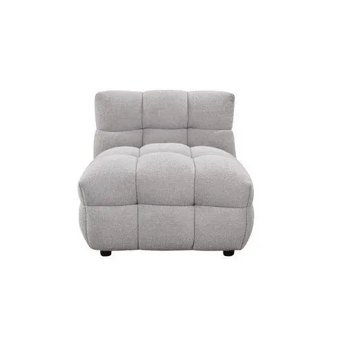 Fauteuil BULLE Tissu Bouclette gris