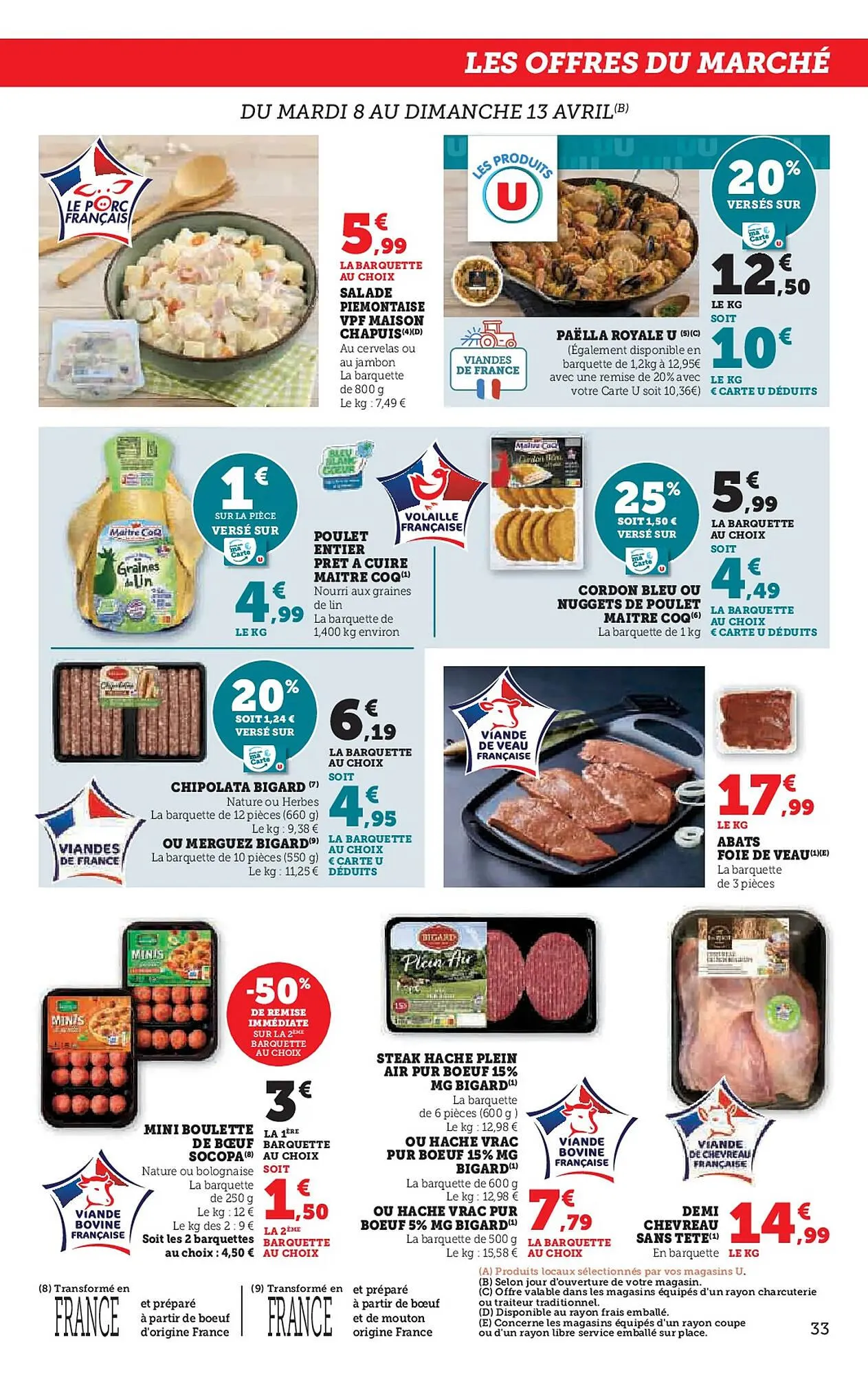Catalogue Super U du 8 avril au 21 avril 2025 - Catalogue page 33