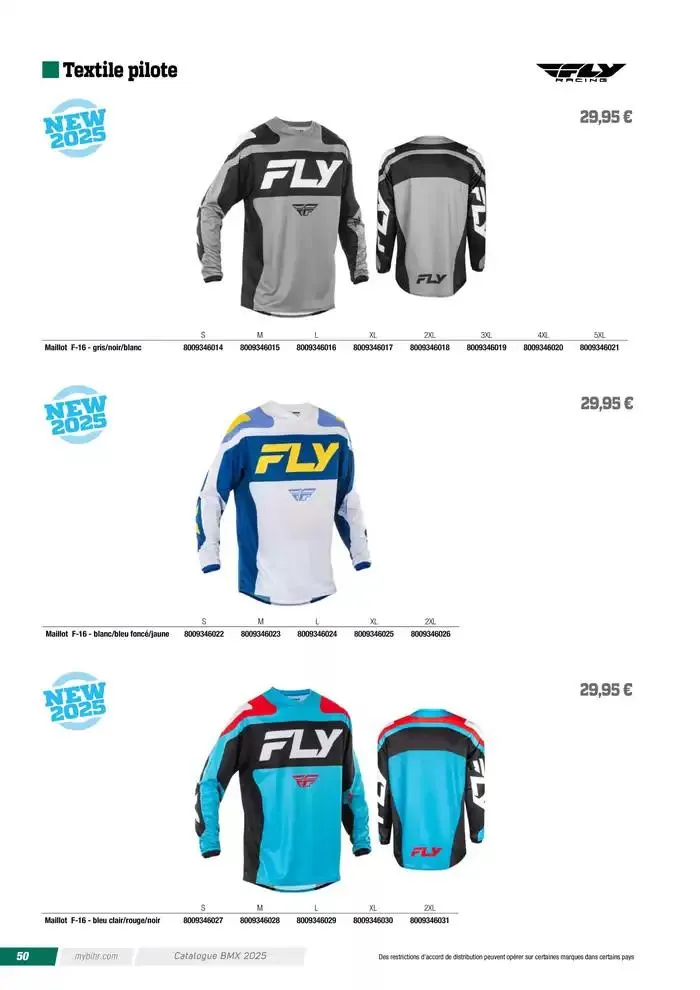FLY RACING BMX 2025 du 12 avril au 31 décembre 2025 - Catalogue page 50
