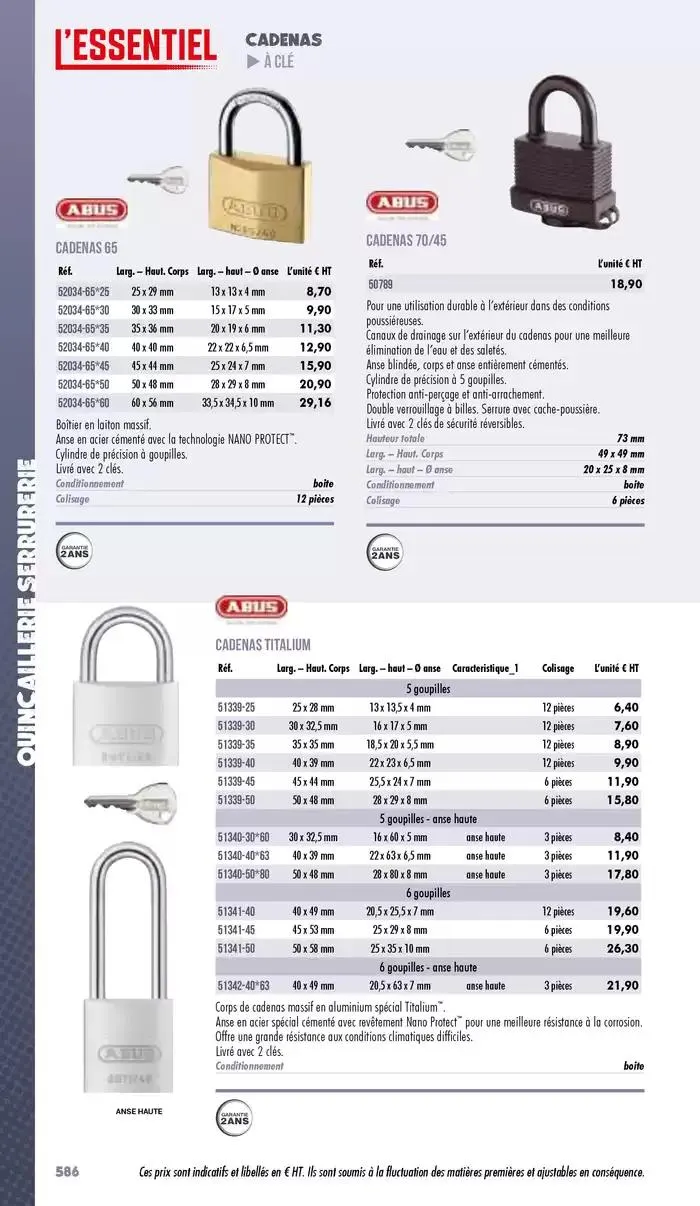 Essentiel Industrie 2025 du 3 janvier au 31 décembre 2025 - Catalogue page 588