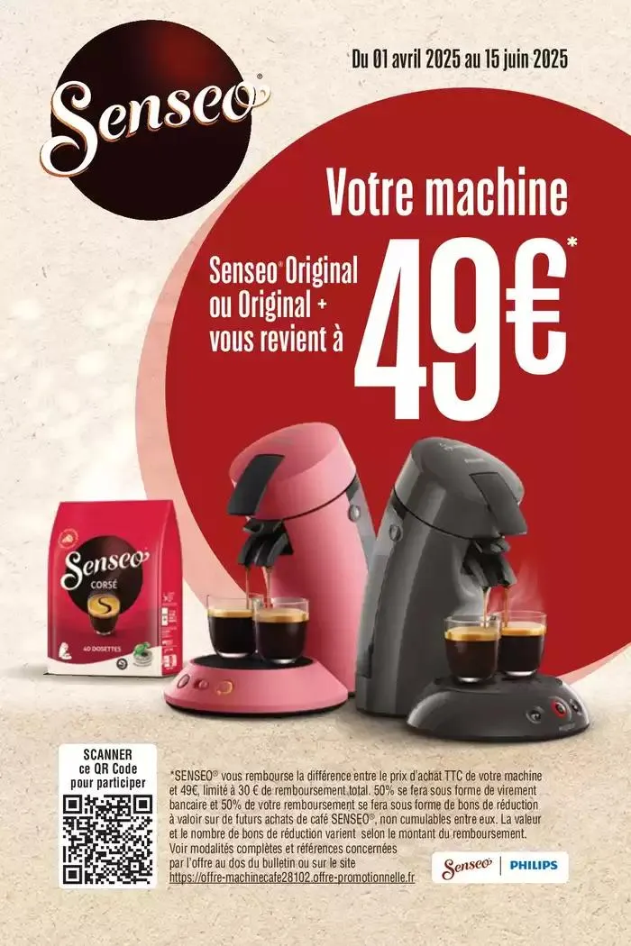 Offre Senseo : votre machine Senseo à 49€ - 1