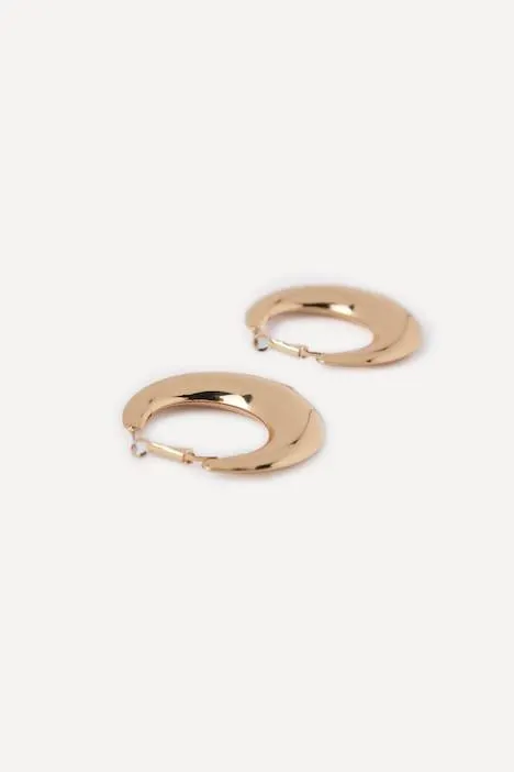 Créoles, boucles d'oreille, modèle grand, pour oreilles percées