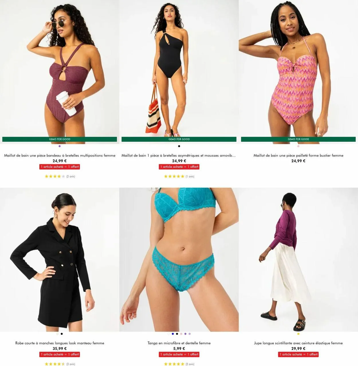 Gémo Catalogue actuel du 31 juillet au 13 août 2024 - Catalogue page 6