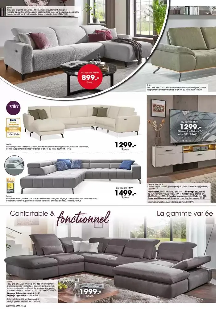 ACTION ANNIVERSAIRE MÖBEL MARTIN du 5 mars au 18 mars 2025 - Catalogue page 2