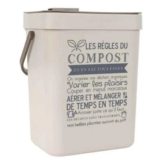 Poubelle à Compost 5L avec Accroche - EKRON