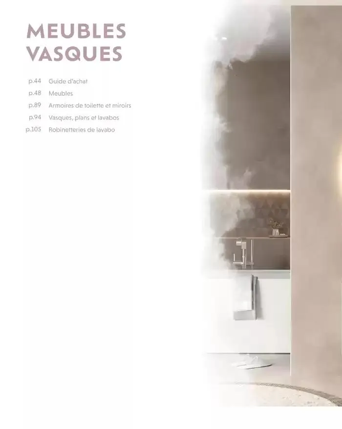 SALLE DE DE BAINS ET CARRELAGE 2025 du 11 avril au 31 décembre 2025 - Catalogue page 44
