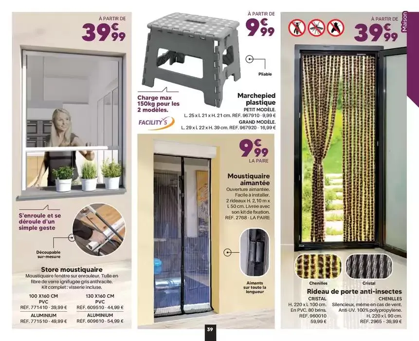 Des produits à prix malins de la maison au jardin du 28 avril au 31 août 2025 - Catalogue page 39