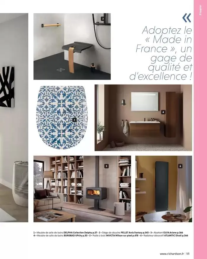 SALLE DE DE BAINS ET CARRELAGE 2025 du 11 avril au 31 décembre 2025 - Catalogue page 13