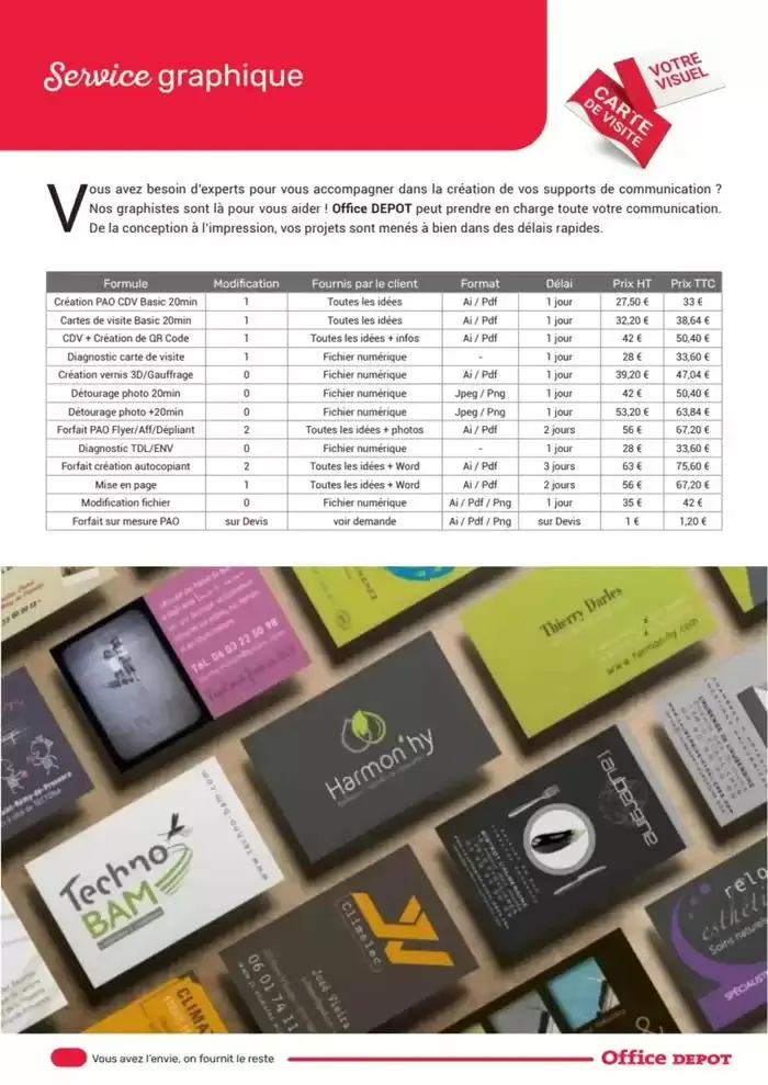 Catalogue Services Imprimerie 2025 du 16 avril au 31 décembre 2025 - Catalogue page 14