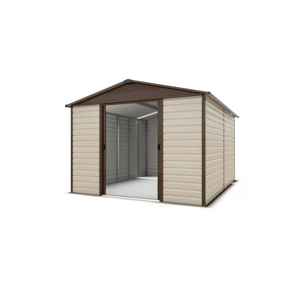 Abri Metal 11,39 M² Beige / Marron