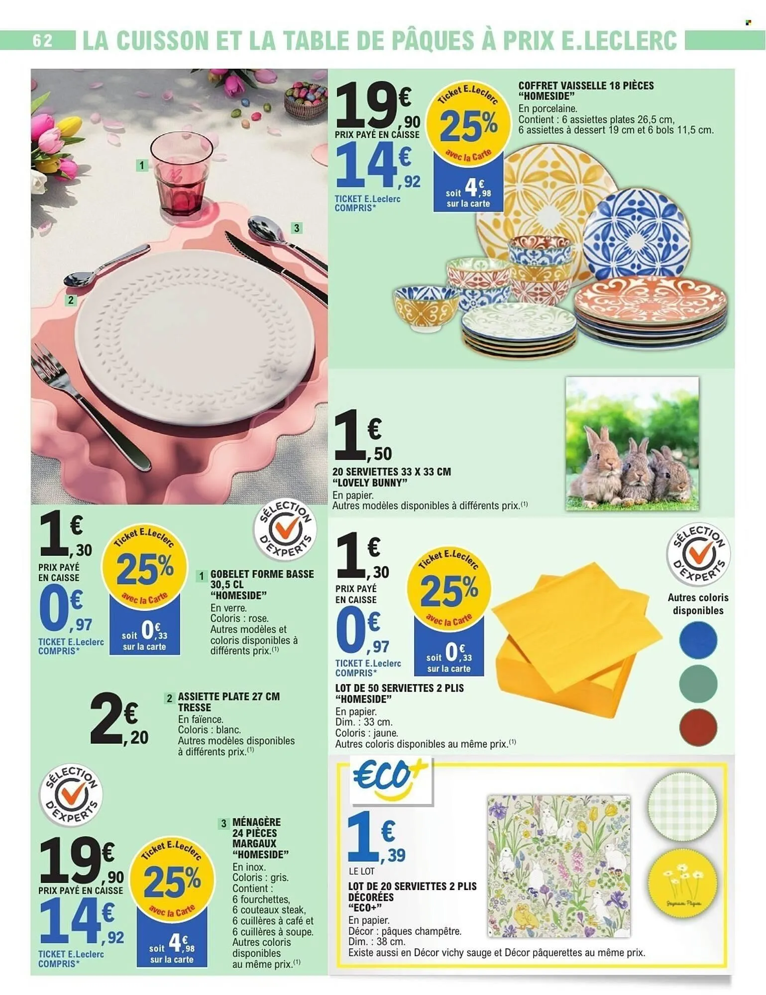 Catalogue E.Leclerc du 24 mars au 4 avril 2026 - Catalogue page 62