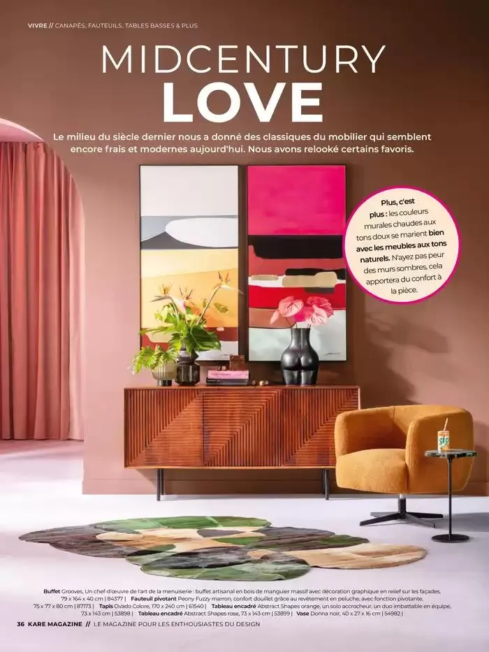 LE MAGAZINE POUR LES ENTHOUSIASTES DU DESIGN du 6 février au 31 décembre 2025 - Catalogue page 36