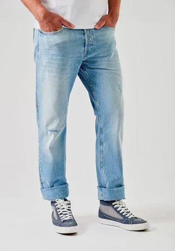 Jean straight bleu homme