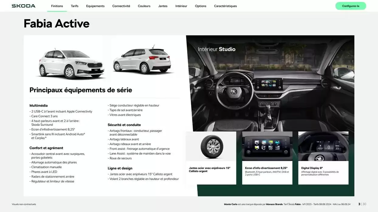 Fabia Selection 1.0 TSI 95ch BVM du 9 octobre au 30 juin 2025 - Catalogue page 3