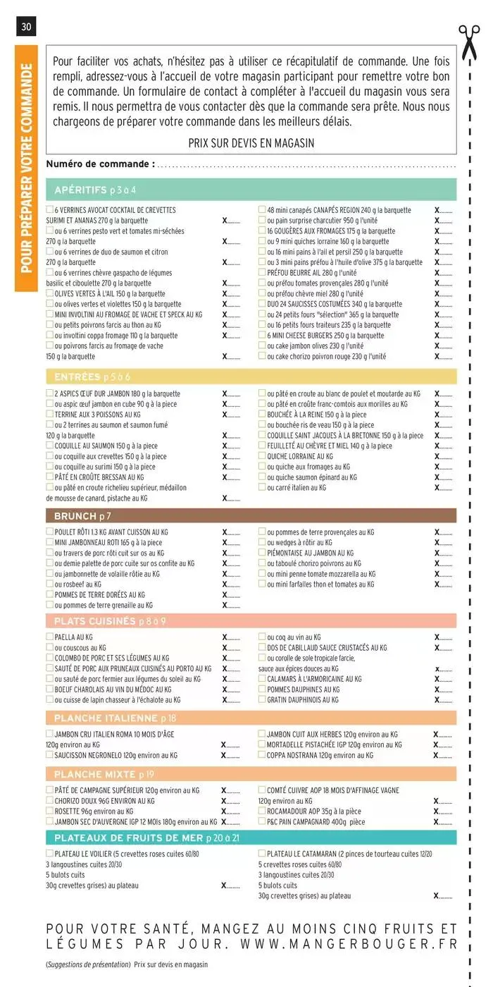 CATALOGUE TRAITEUR PRINTEMPS ETE du 1 avril au 21 septembre 2025 - Catalogue page 30