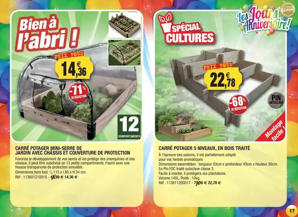 Les jours Anniversaire ! du 11 avril au 31 décembre 2025 - Catalogue page 17