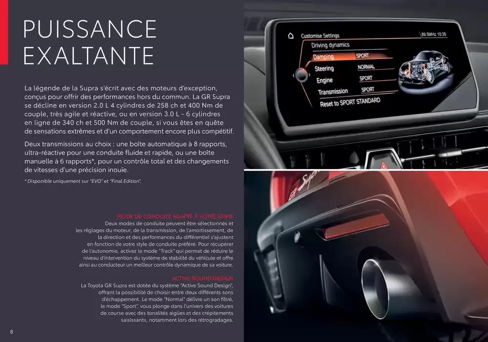 Toyota Supra du 9 avril au 9 avril 2026 - Catalogue page 8