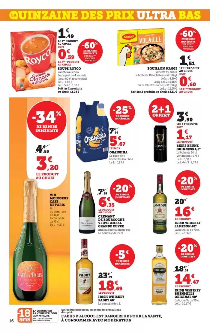 La Quinzaine Des Prix Ultra Bas du 12 mars au 23 mars 2025 - Catalogue page 16
