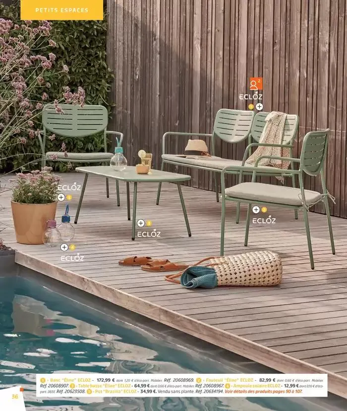 BARBEUC, SIESTE, PÉTANQUE PLACE À LA DÉTENTE du 27 février au 23 juin 2025 - Catalogue page 36