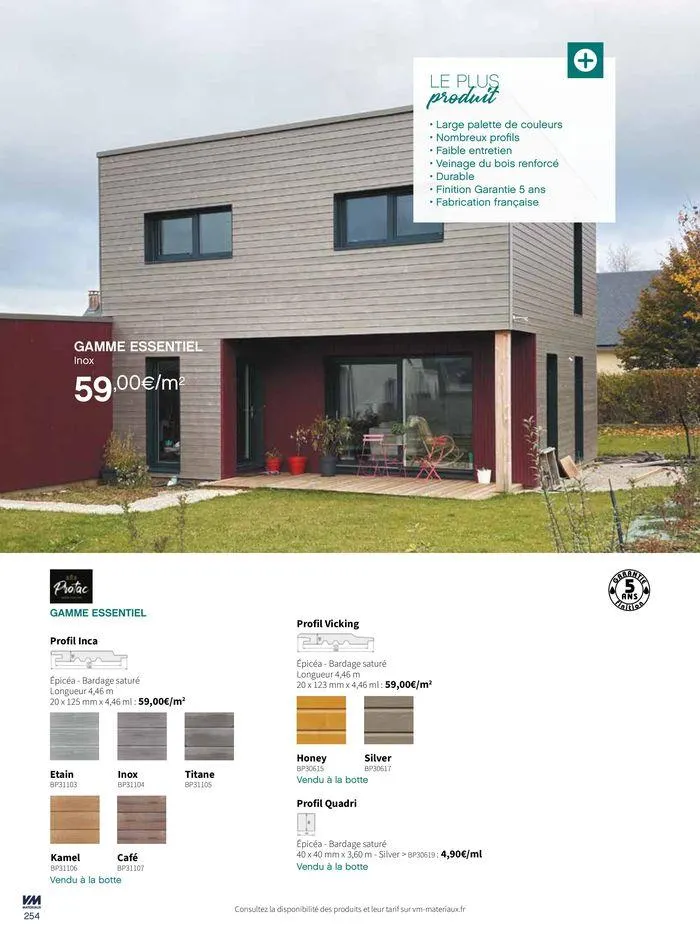 Extériéurs du 14 mars au 20 janvier 2026 - Catalogue page 254