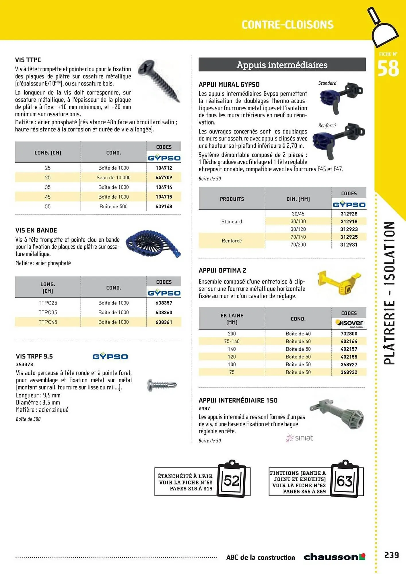 Catalogue Chausson Matériaux du 2 mai au 31 décembre 2025 - Catalogue page 241
