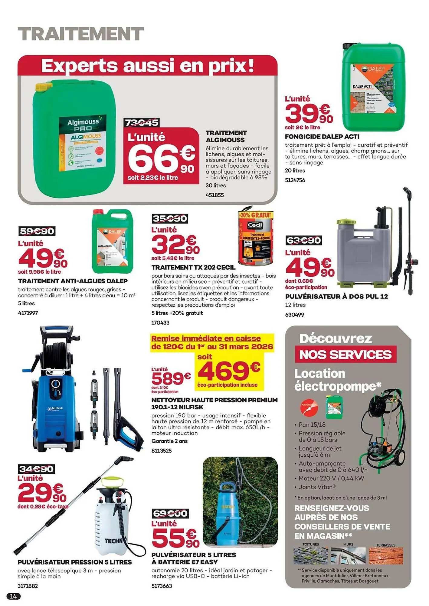 Catalogue Gedimat du 2 mars au 4 avril 2026 - Catalogue page 14