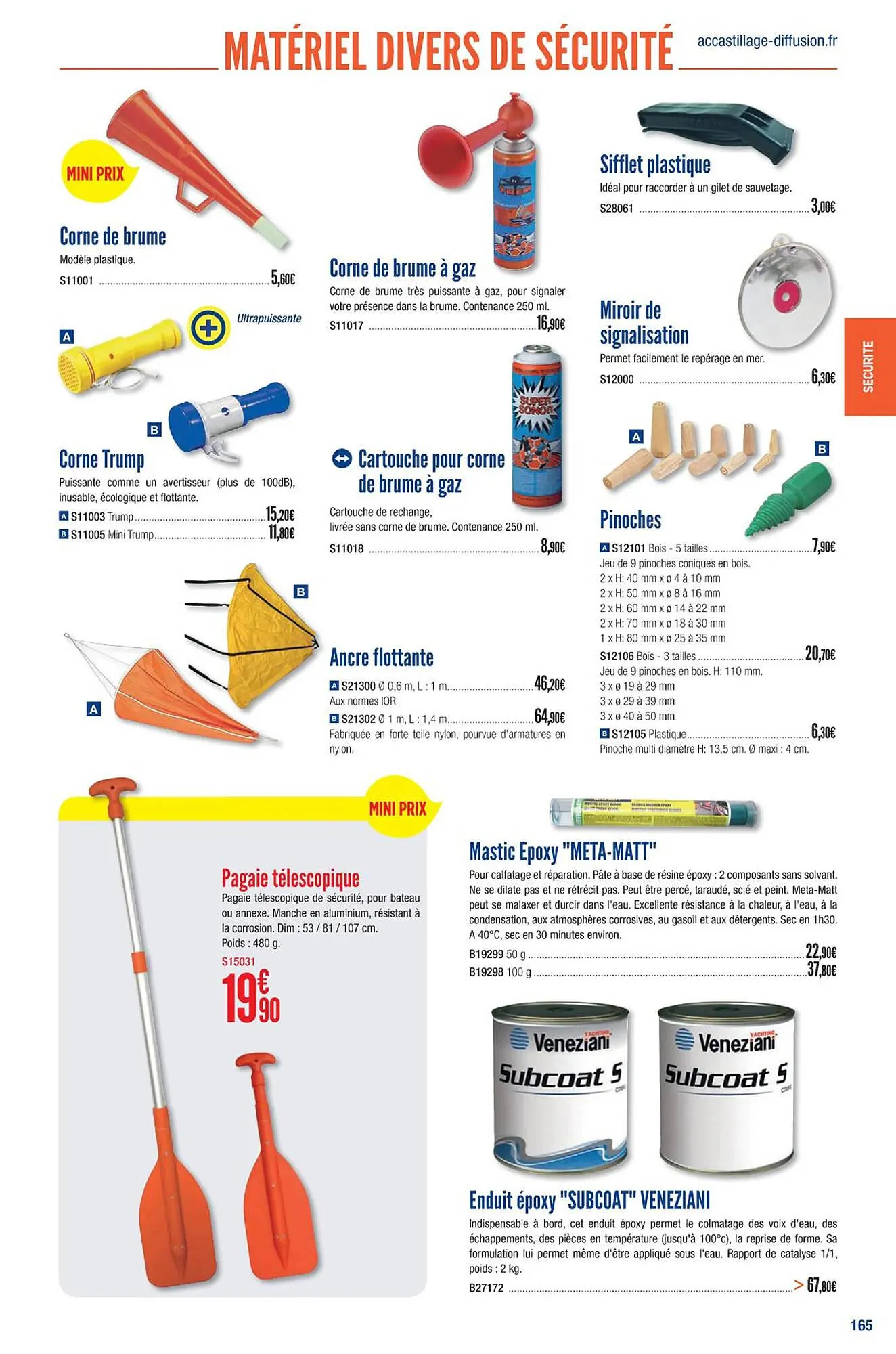 Catalogue Accastillage Diffusion du 1 mars au 31 décembre 2023 - Catalogue page 167