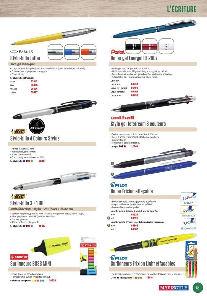 Les Agendas et Calendriers 2025 du 23 mai au 31 décembre 2025 - Catalogue page 43