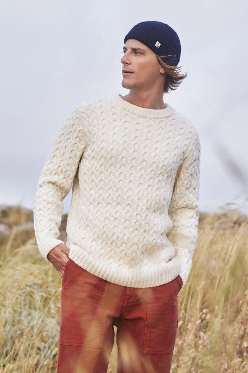 Pull maille torsadée - laine