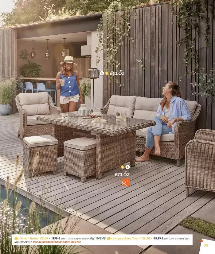 BARBEUC, SIESTE, PÉTANQUE PLACE À LA DÉTENTE du 27 février au 23 juin 2025 - Catalogue page 35