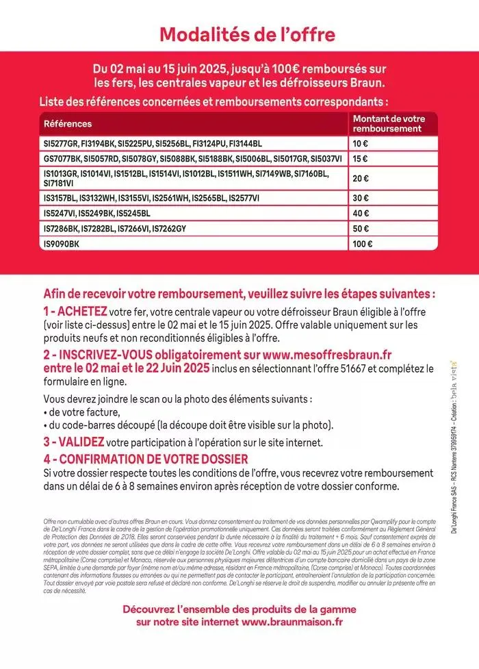 Braun Jusqu'à 100€ remboursés du 6 mai au 15 juin 2025 - Catalogue page 2