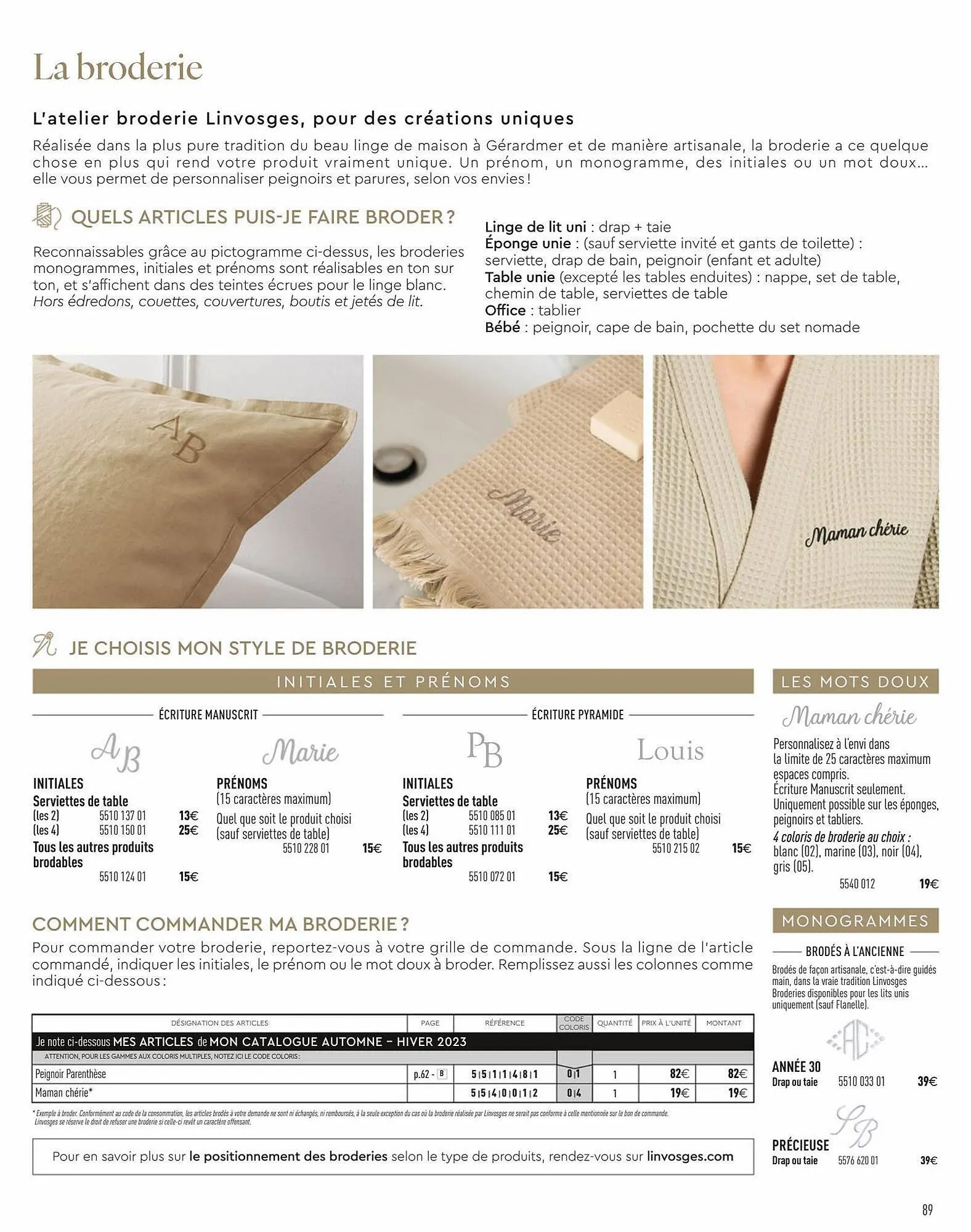 Catalogue Linvosges du 26 juillet au 29 juillet 2023 - Catalogue page 91