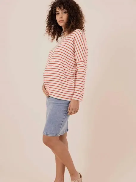 Jupe en jean de grossesse June ENVIE DE FRAISE - denim stone