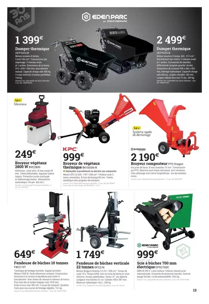 Spécial motoculture du 10 mars au 26 avril 2025 - Catalogue page 13