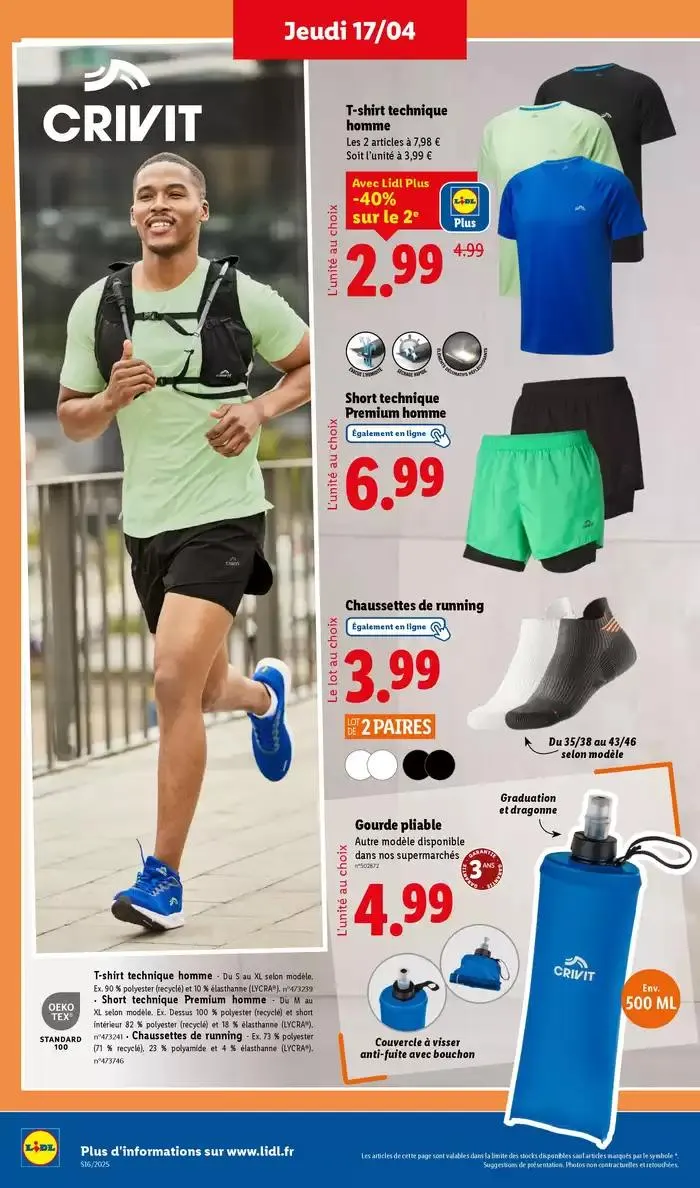Découvrez la sélection de produits mode et bricolage à prix Lidl ! du 14 avril au 17 avril 2025 - Catalogue page 34