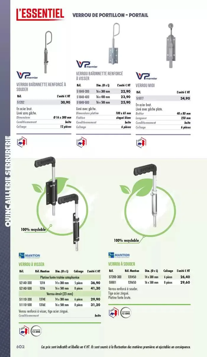 Essentiel Industrie 2025 du 3 janvier au 31 décembre 2025 - Catalogue page 604