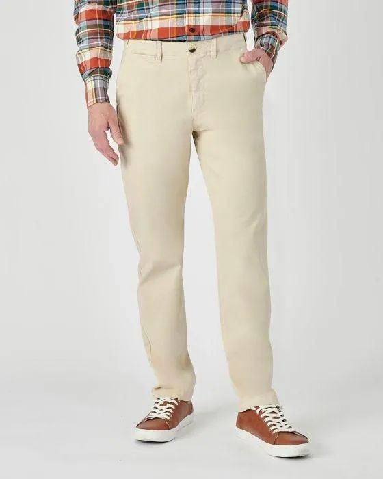 Pantalon chino gabardine extensible ceinture auto-réglable