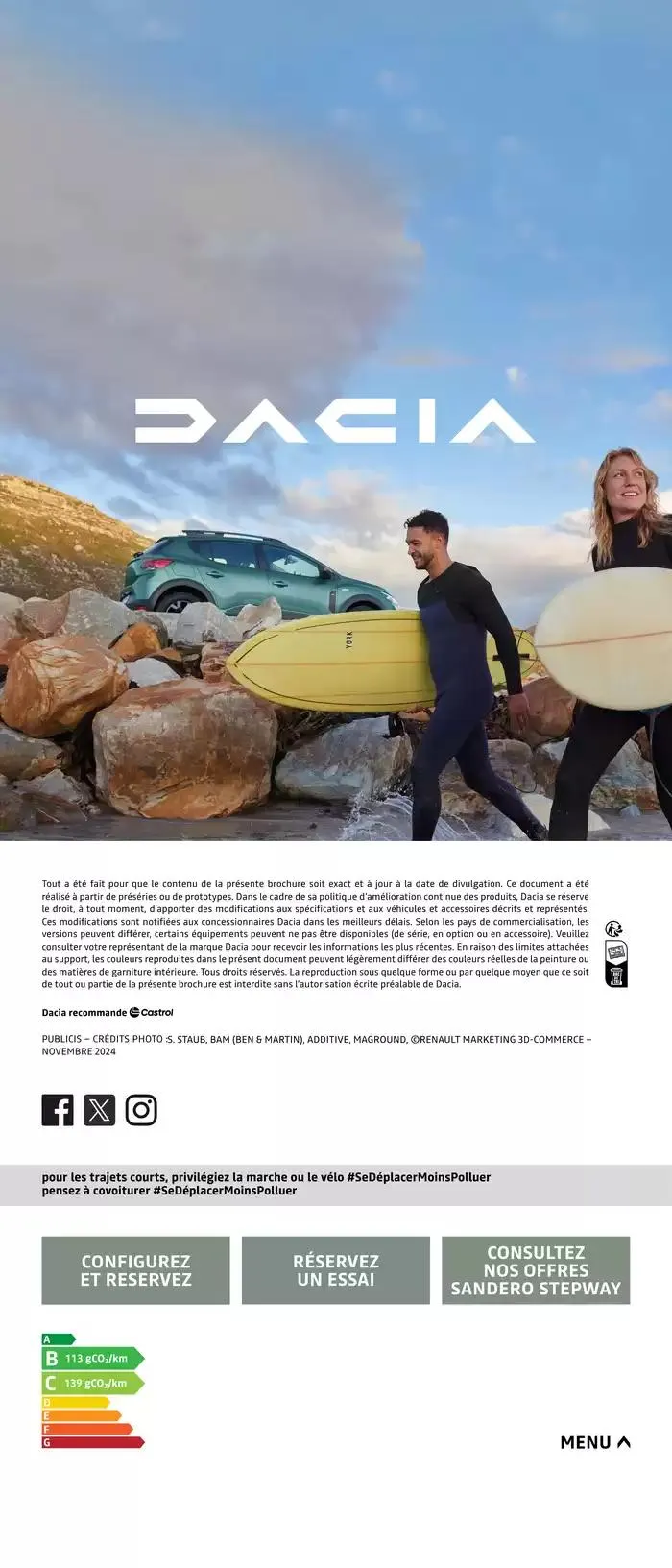 Dacia Sandero Stepway du 8 novembre au 8 novembre 2025 - Catalogue page 20