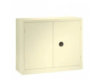 Armoire basse à portes battantes monobloc L120 x H100 - PIERRE HENRY -Beige