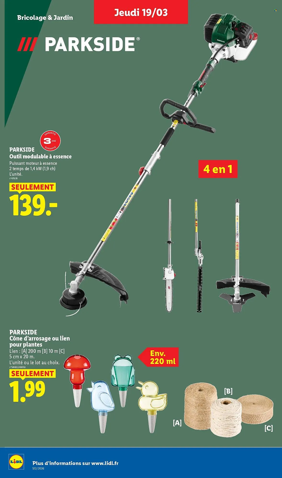 Catalogue Lidl du 16 mars au 19 mars 2026 - Catalogue page 20