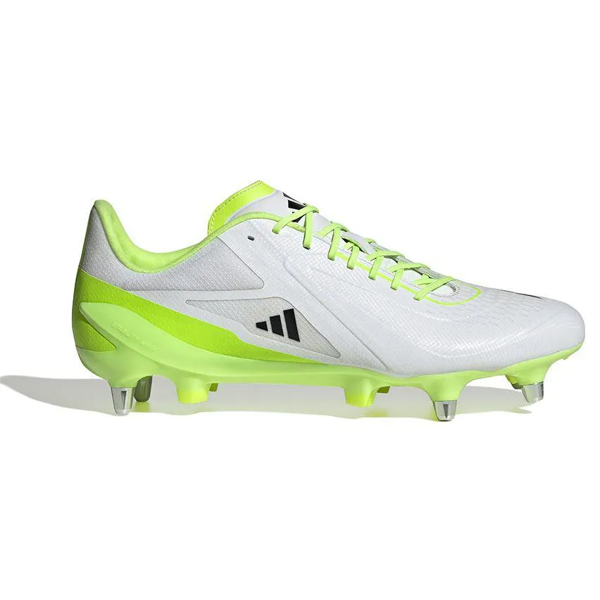 Chaussures Rugby Adizero RS15 Ultimate (SG) Crampons Hybrides Tout Terrain Blanc - adidas