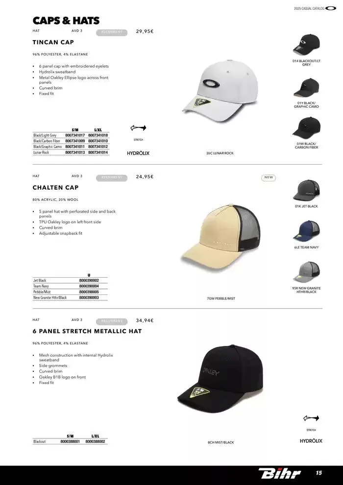 OAKLEY Casual 2025 du 27 mars au 31 décembre 2025 - Catalogue page 15